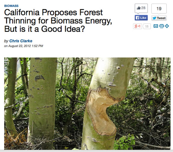 Biomass a Trojan Horse?